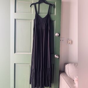 Torrid Black never worn maxi tiered dress